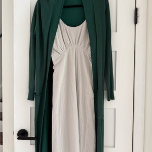 Green sweater duster (dress in other post)